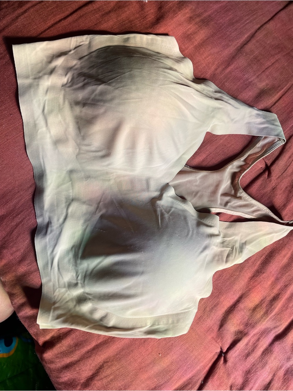 True & Co. Light Beige Seamless Racerback Bra